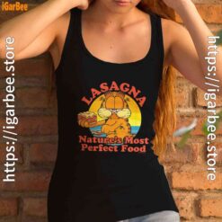 garfield lasagna natures most perfect food female tank top black women