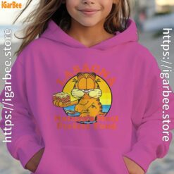 garfield lasagna natures most perfect food kids girl pink hoodies