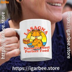 garfield lasagna natures most perfect food white coffee mug 11oz