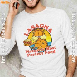 garfield lasagna natures most perfect food white long sleeve for male
