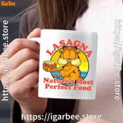 garfield lasagna natures most perfect food white mug 15oz