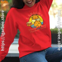 garfield lasagna natures most perfect food women red hoodie female