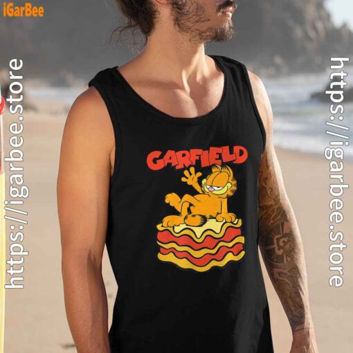 garfield lasagna slice pose black men tank top