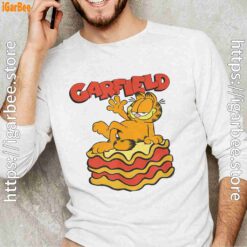 garfield lasagna slice pose white long sleeve for male