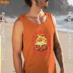 garfield lasagna yeah orange men tank top
