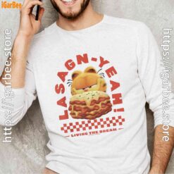 garfield lasagna yeah white long sleeve for male