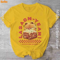 garfield lasagna yeah yellow shirt