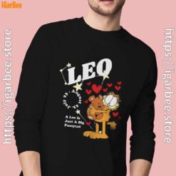 garfield leo black men long sleeve