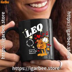 garfield leo black mug