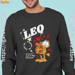 garfield leo black sweatshirt for men