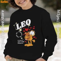 garfield leo boy with black sweatshirt
