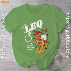 garfield leo green shirt