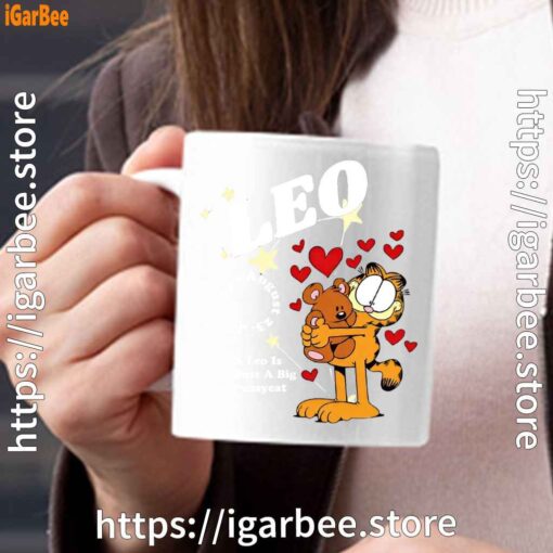 garfield leo white mug