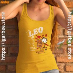 garfield leo yellow tank top women
