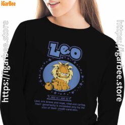 garfield leo zodiac sign horoscope humor black women sweatshirts