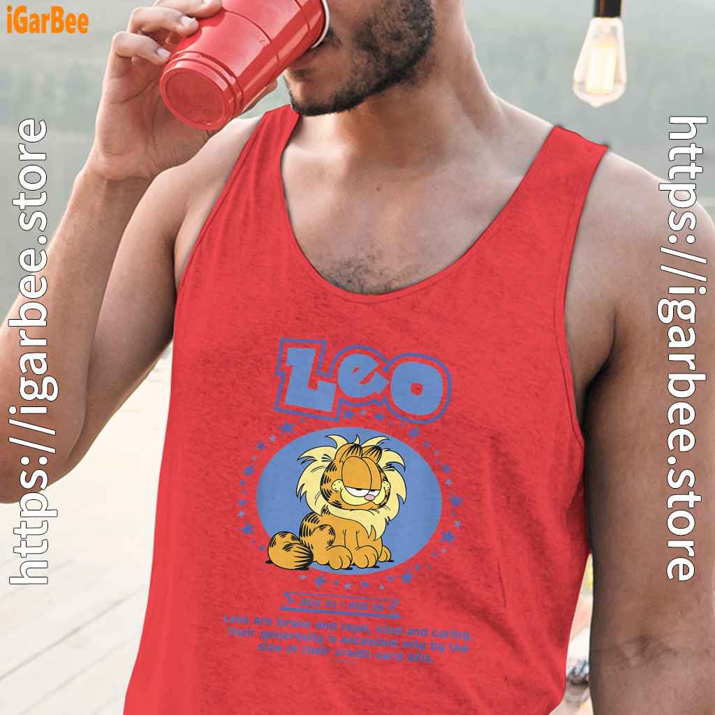 garfield leo zodiac sign horoscope humor red tank tops for men garfield leo zodiac sign horoscope humor red tank tops for men