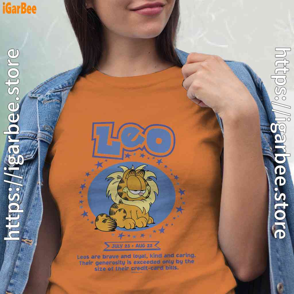 garfield leo zodiac sign horoscope humor women orange t shirt garfield leo zodiac sign horoscope humor women orange t shirt
