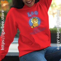 garfield leo zodiac sign horoscope humor women red hoodie female