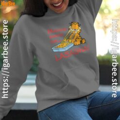 garfield mmm lasagna is life women gray hoodies