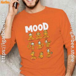 garfield mood long sleeve orange men