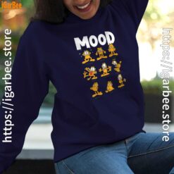 garfield mood navy women hoodies