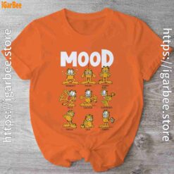 garfield mood orange shirt