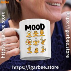 garfield mood white coffee mug