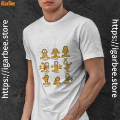 garfield mood white men shirt
