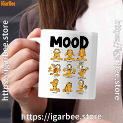 garfield mood white mug