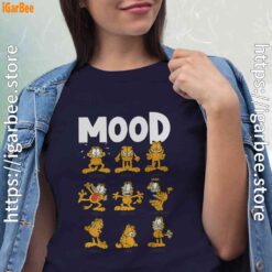 garfield mood women navy shirts