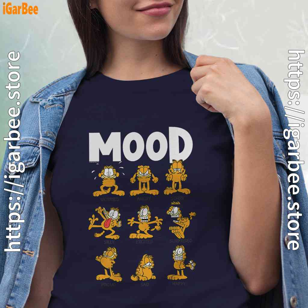 garfield mood women navy shirts garfield mood women navy shirts