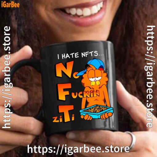 garfield nft black mug