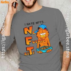 garfield nft gray long sleeve for men