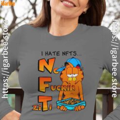 garfield nft gray women long sleeve