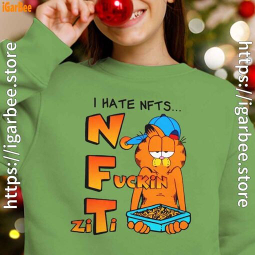garfield nft green girl sweatshirt