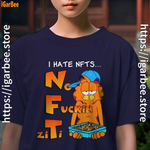 garfield nft kids girl navy t shirt
