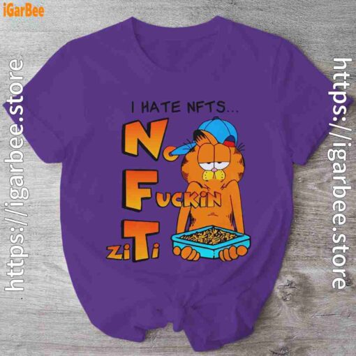garfield nft purple shirt