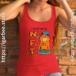 garfield nft women tank top red female