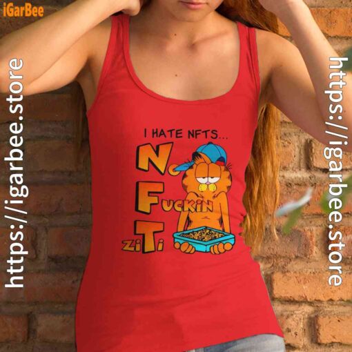 garfield nft women tank top red female