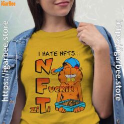 garfield nft women yellow shirt