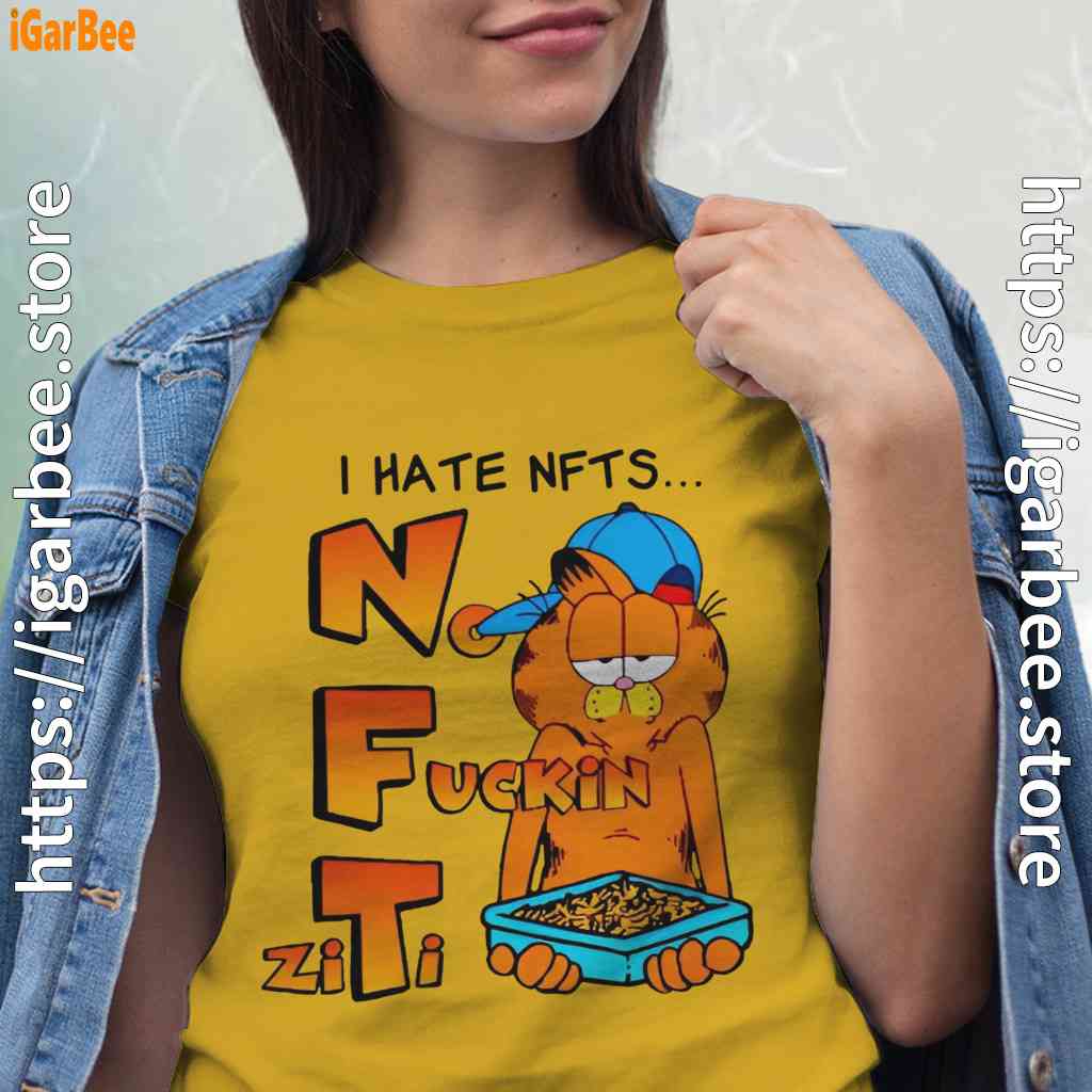 garfield nft women yellow shirt garfield nft women yellow shirt