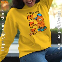 garfield nft yellow hoodie for women