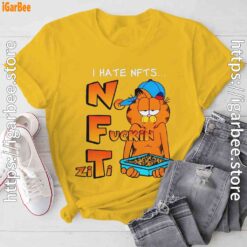 garfield nft yellow tee shirt