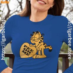 garfield pee on me blue long sleeve with women