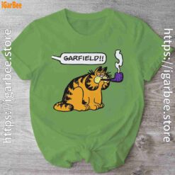 garfield pipe green shirt