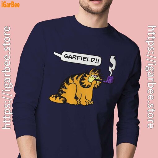garfield pipe men navy long sleeve