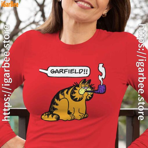 garfield pipe women red long sleeve