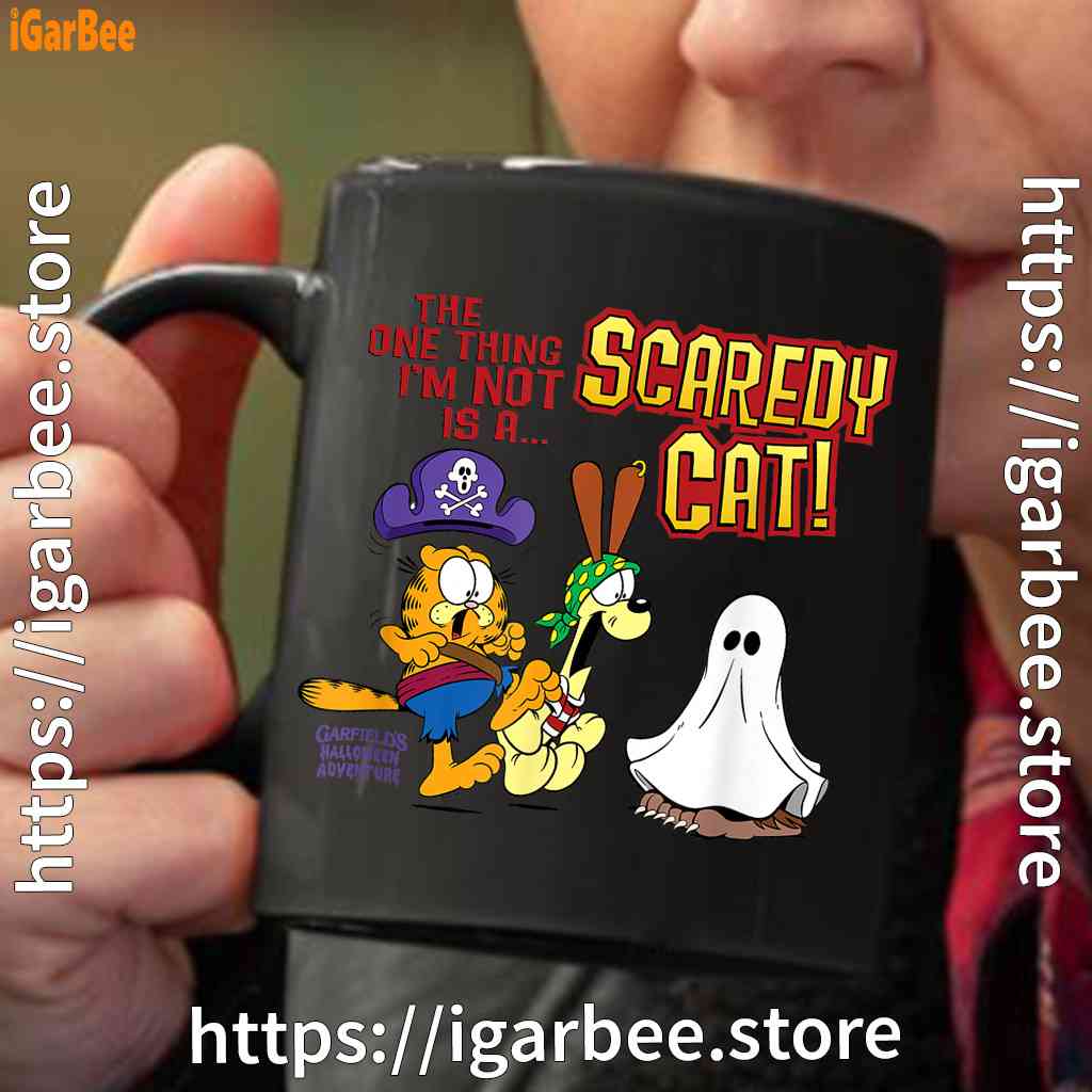 garfield scaredy cat halloween black coffee mug oz garfield scaredy cat halloween black coffee mug oz