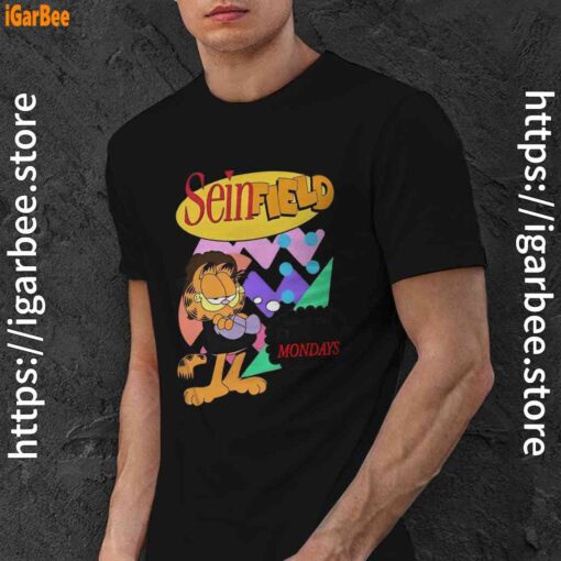 garfield seinfeld black men shirt
