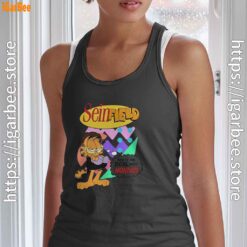 garfield seinfeld black women tank top